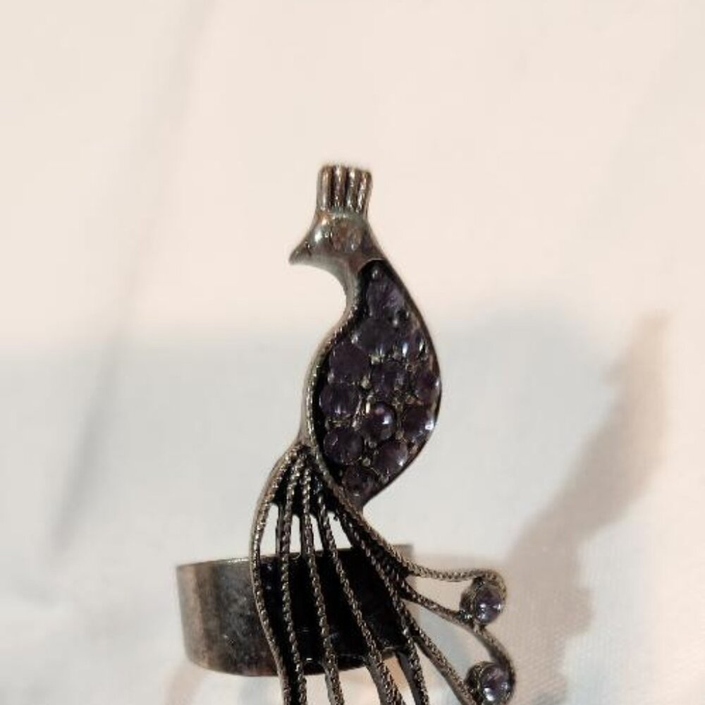Vintage Peacock Statement Ring - image 2